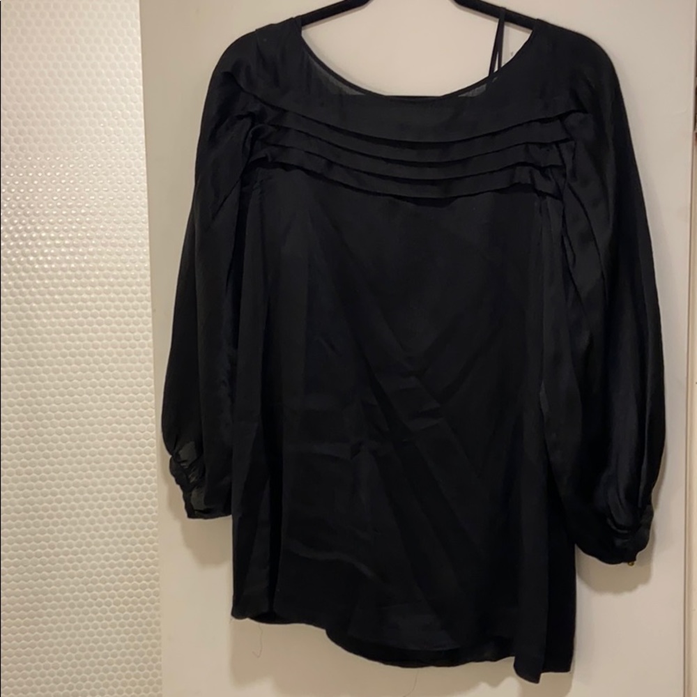 DVF Black Silk 3/4 Sleeve Blouse and tank